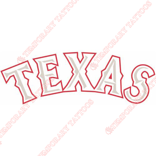 Texas Rangers Customize Temporary Tattoos Stickers NO.1981